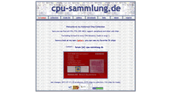Desktop Screenshot of cpu-sammlung.de